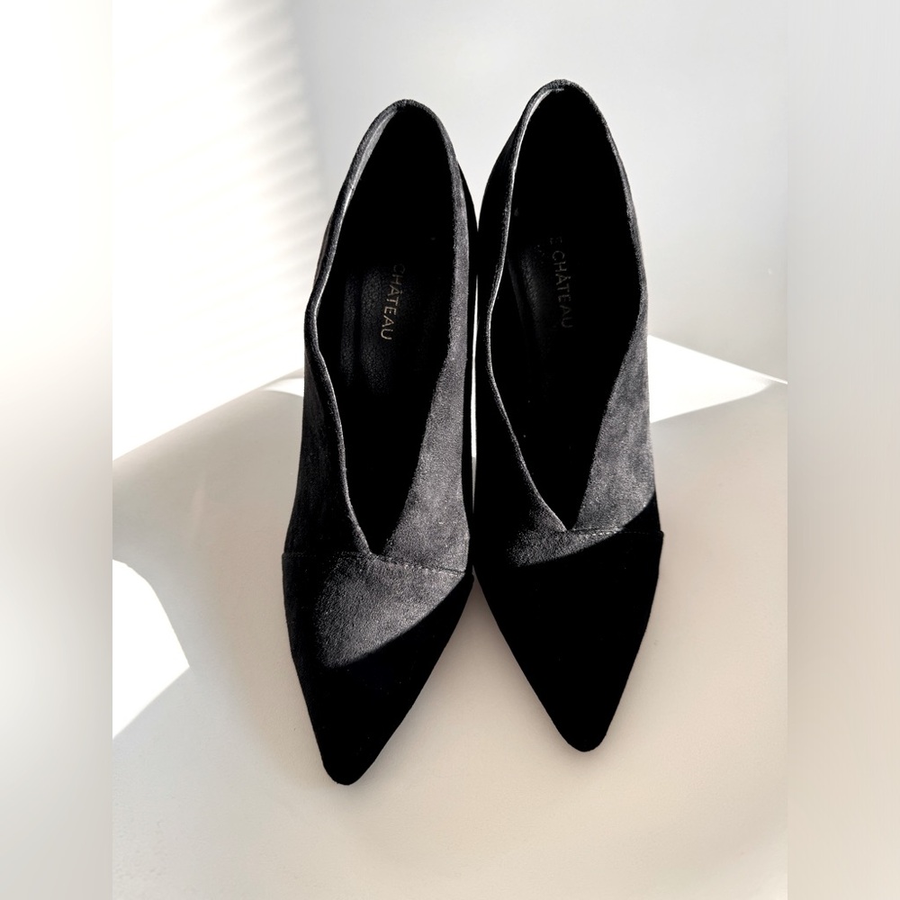 Le Chateau Black Suede Heels